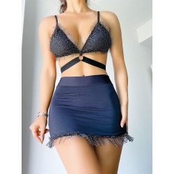 Tüllü Bel Bantlı Fantazi Kısa Elbise | fantazi ürünler kızılay