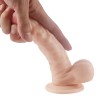 Strong Realistik Penis 17 cm Kavisli Dildo Damarlı | Aura Sex Shop Kızılay