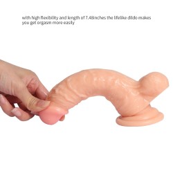 Strong Realistik Penis 19 cm Damarlı Dildo | Aura Erotik Shop Kızılay