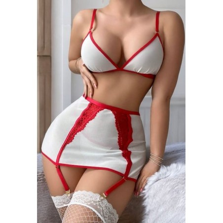 Aura Sex Shop – Jartiyerli Fantazi Hemşire Kostümü