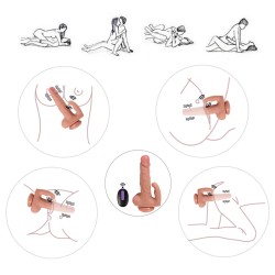 (192) Hadun Klitoris Stimülasyon Titreşimli Realistik Penis