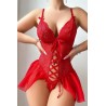 Tül Bağlamalı Dantelli Fantazi Babydoll – aura sex shop