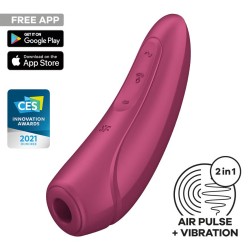 Satisfyer Curvy 1+ Connect App - Klitoris Emişli Titreşimli Vibratör |Aura Sex Shop Kızılay
