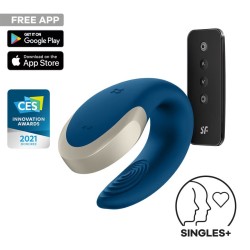 Satisfyer Double Love – Aura Erotİk Shop Kızılay | Çiftler İçin Bluetooth Vibratör