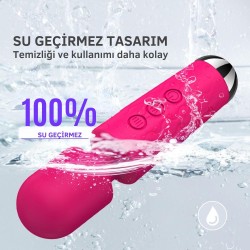 Artemis Çok Güçlü Titreşimli Masaj Vibratör Göğüs ve Klitoris Uyarıcı Wand Massager | Aura Erotik Shop