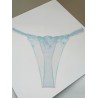 Şeffaf Mavi Dantel Çiçek Desenli Tanga Fantazi İç Giyim | Ankara Sex Shop