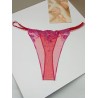 Kırmızı Şeffaf Dantel Çiçek Desenli Tanga Fantazi İç Giyim | Kızılay Erotik Shop