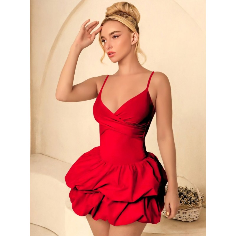 Kırmızı Erotik Gece Kıyafeti Seksi Gecelik | Aura erotik shop