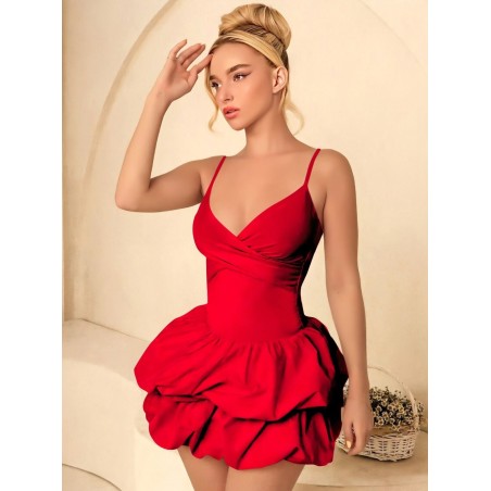 Kırmızı Erotik Gece Kıyafeti Seksi Gecelik | Aura erotik shop