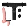 Ultra Passionate Harness Çift Taraflı Strap On Dildo – Vibrasyonlu Belden Bağlamalı Penis | Aura Erotik Shop Ankara