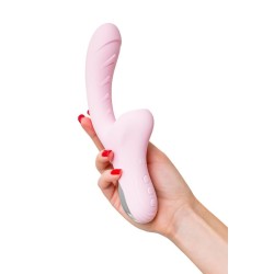 Klitoral Uyarıcılı Vibratör JOS Orali Silikon Pembe 22 cm – Ankara Erotik Shop