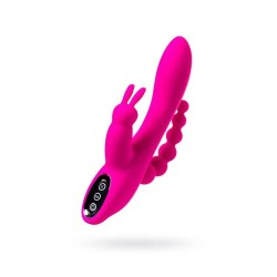 Jos Spanky Üçlü Vibratör, Silikon, Pembe, 21 Cm – Aura Sex Shop
