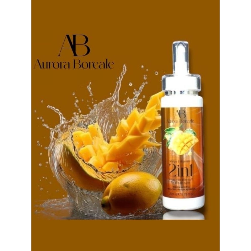 2’si 1 Arada Mango & Aloe Vera Aromalı Masaj Yağı ve Kayganlaştırıcı Jel 200 ml | Doğal Su Bazlı Jel – Aura Fantazi Shop Ankara