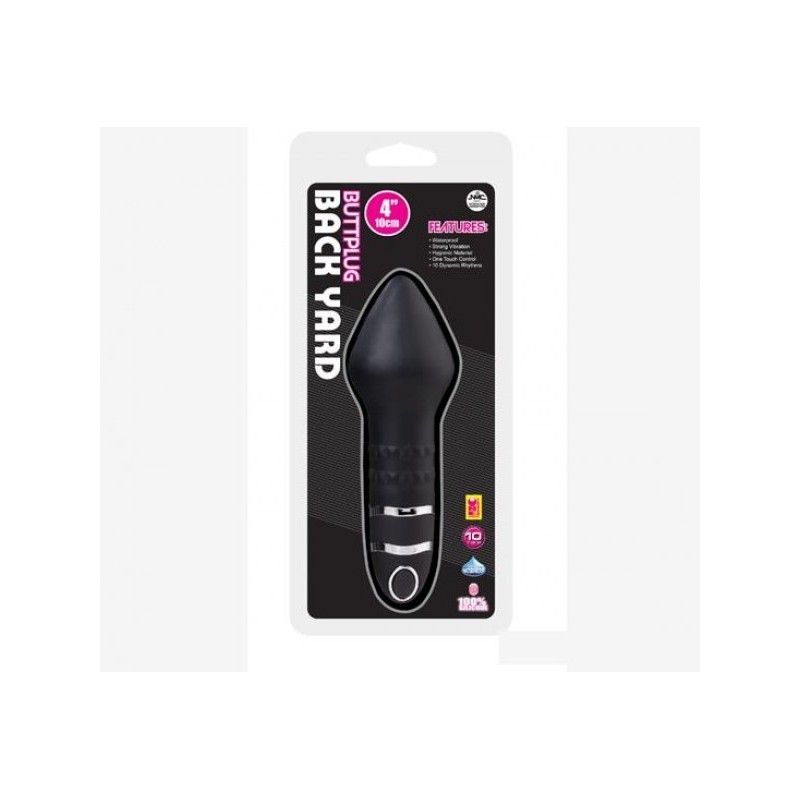 Backyard Buttplug Titreşimli Anal Plug Siyah | Aura Sex Shop Ankara