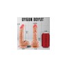 UNIQUE 18 CM Eğik Damarlı Realistik Dildo | Aura Erotik Shop