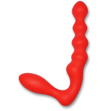 NMC Lamour Strapless Anal Plug Kırmızı | Çift Taraflı Realistik Vibratör