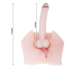 Male Cock Vajinalı Yarım Boy Kalça Titreşimli Mastürbatör | Aura Fantazi Ürünler