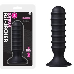 Ass Jacker Boğumlu Siyah Anal Tıkaç 13 cm | Ankara Sex Shop