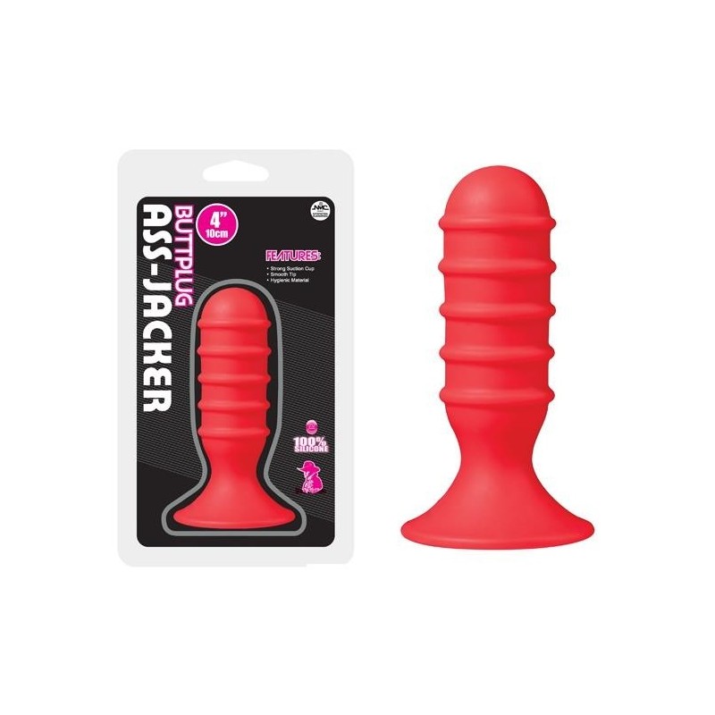 10cm Ass Jacker Buttplug Kırmızı | Kızılay Erotik Shop