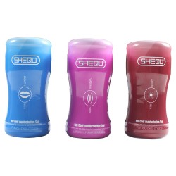 Shequ Hot Cool Vantuzlu Titreşimli Yapay Vajina Mastürbatör | Kızılay Aura Shop