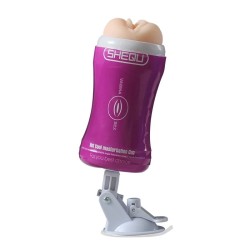 Shequ Hot Cool Vantuzlu Titreşimli Yapay Vajina Mastürbatör | Kızılay Aura Shop