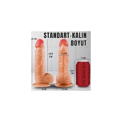 UNIQUE 20 CM Realistik Dildo | Aura Sex Shop