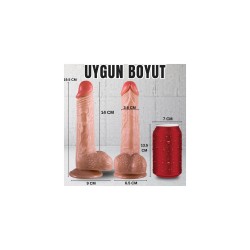 UNIQUE 20 CM Damarlı Dildo | Kızılay Sex Shop