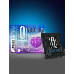 Q Think Thin 3’lü Ekstra İnce Prezervatif | Aura Sex Shop Ankara