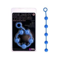 Delight Throb Silikon Anal Tıkaç 25 cm Mavi | Ankara Sex Shop Online