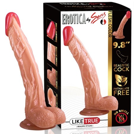 UNIQUE 25 CM Kavisli Damarlı Dildo | Ankara Erotik Shop