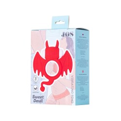 JOS Sweet Devil Titreşimli Penis Halkası – Elastik Silikon Halkası, Orgazm Güçlendirici, Seks Oyuncağı