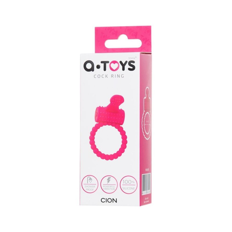 A-Toys Cion Titreşimli Penis Halkası – Pembe Silikon Halkası, Klitoral Uyarıcı, Çiftler İçin Seks Aksesuarı